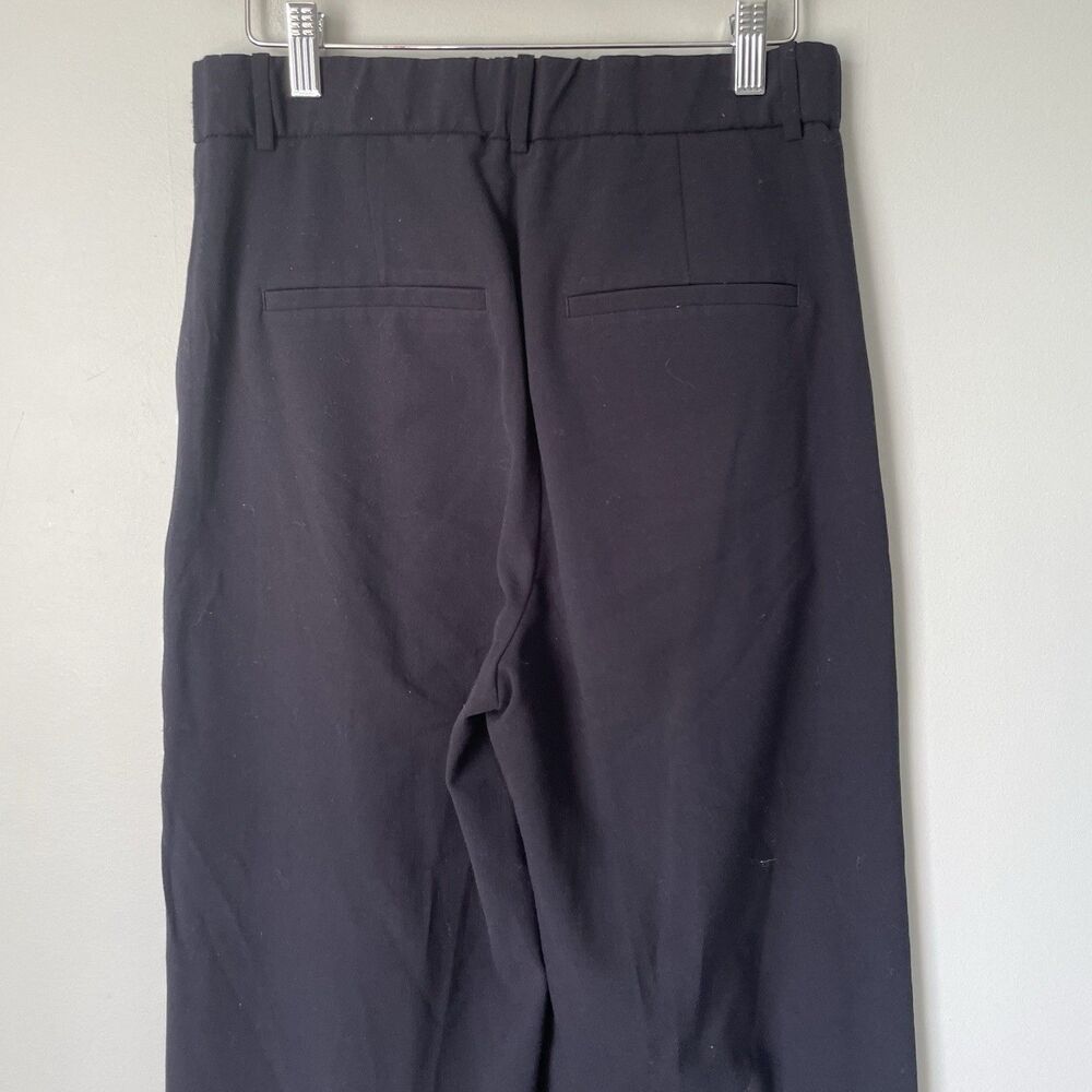 Abercrombie & Fitch High-Rise Wide Leg Dress Pants Navy Blue Pleated Size 6 - Picture 4 of 13